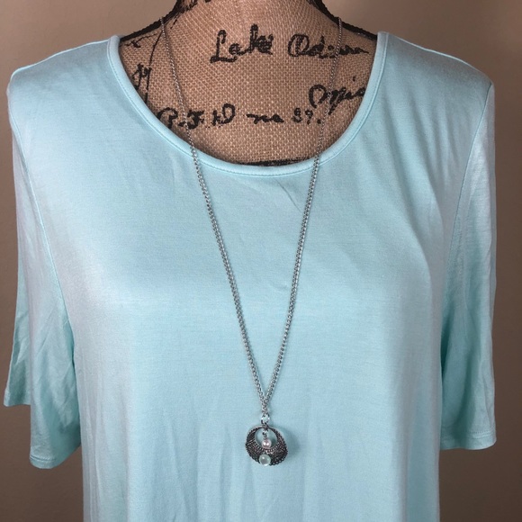 NWT Glitterscape Knit Tunic Matching Necklace XL - Picture 2 of 6